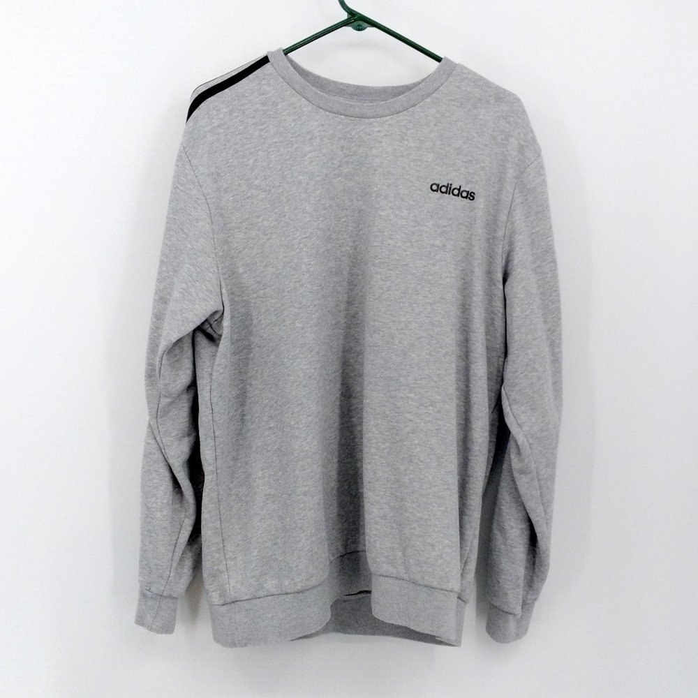 adidas Men's Essentials 3-stripes Fleece Crew Sweatshirt - XL